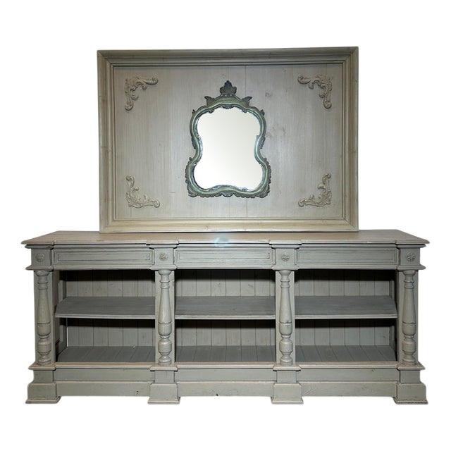 Console Table with Mirror For Sale