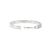 Early 21st Century Ladies 14k White Gold Half Eternity 1.22ct Pave Diamond Hoop Earrings, A Pair For Sale - Image 5 of 6