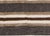 Taurus collection striped brown, white, grey, goat hair rug by Doris Leslie Blau. Size: 4.0" × 6.2" (121 × 187 cm). Not...