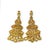 Baroque Bochic “Capri” Vintage Citrine & White Topaz Earrings Set In 18K Gold & Silver For Sale - Image 3 of 10