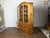 French Chapeau de Gendarme 19th Century Carved Elm Cabinet with Glass Doors For Sale In Atlanta - Image 6 of 12