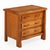 Mid-Century Modern French Elm Three Drawer Brutalist Dresser, C. 1970 For Sale - Image 3 of 4