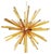 Sputnik Amber Triedro Murano Glass Chandelier by Simoeng For Sale