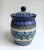 Vintage Maria Starzyk Hand Painted Bue "Pansy" Pottery Lidded Jar For Sale - Image 12 of 12