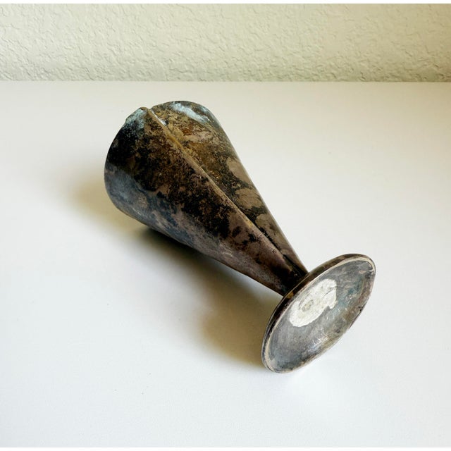 Vintage Handmade Chalice Cup Vase For Sale In Sacramento - Image 6 of 6