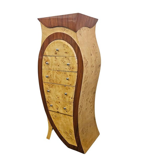 Burl Chest of Drawers, 1980s For Sale - Image 6 of 9