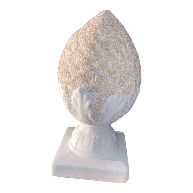 Mid 20th Century A Cast Stone Decorative Finial Resembling a Pineapple or Artichoke. 17” Height , Solid For Sale