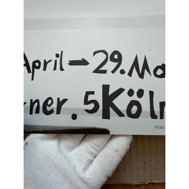 Paper Felix Droese, Galerie Rudolf Zwirner, 1982, Vintage Exhibition Poster, Printed in Germany For Sale - Image 7 of 8