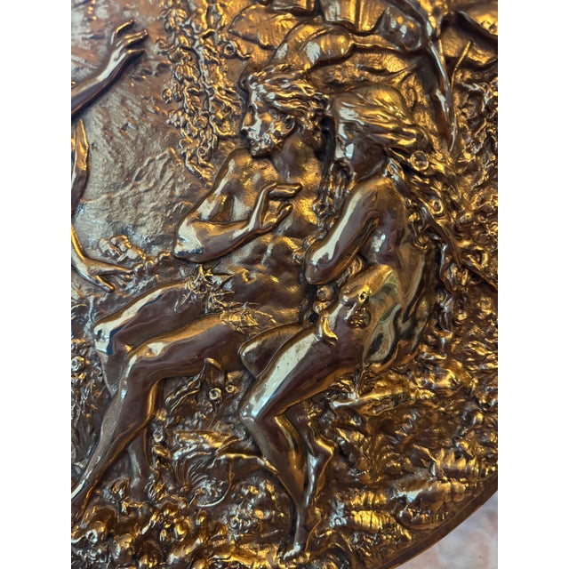 Neoclassical Antique Neoclassical Style Bronze Relief Plaque For Sale - Image 3 of 6