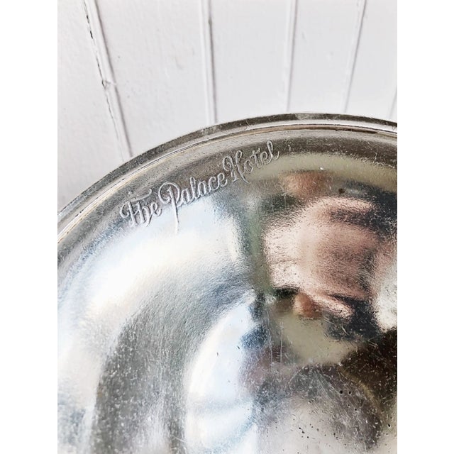 American Vintage Silver Plated Bowl From the Palace Hotel in San Francisco For Sale - Image 3 of 6
