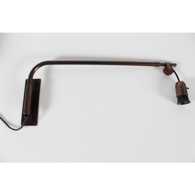 Adjustable Wall Light in Brass with String Shade by Hans Bergström for Bergboms, 1930s For Sale - Image 13 of 14