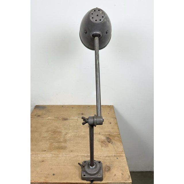 Industrial Brown Workshop Table Lamp, 1960s For Sale - Image 15 of 18