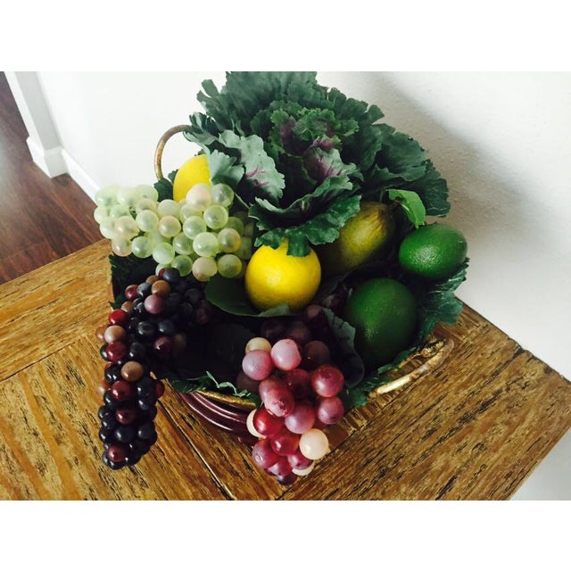 Copper Gilded Iron Wok Artificial Fruit Bowl Chairish