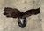 Large Bronze Bald Eagle Hunting Fish Sculpture on Ocean Wave Marble Base - 41"h For Sale - Image 11 of 12