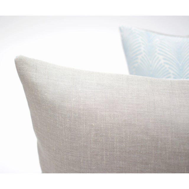 Isobel "Deco Stripe" 20" X 12" Belgian Linen Pillows - a Pair For Sale - Image 4 of 5