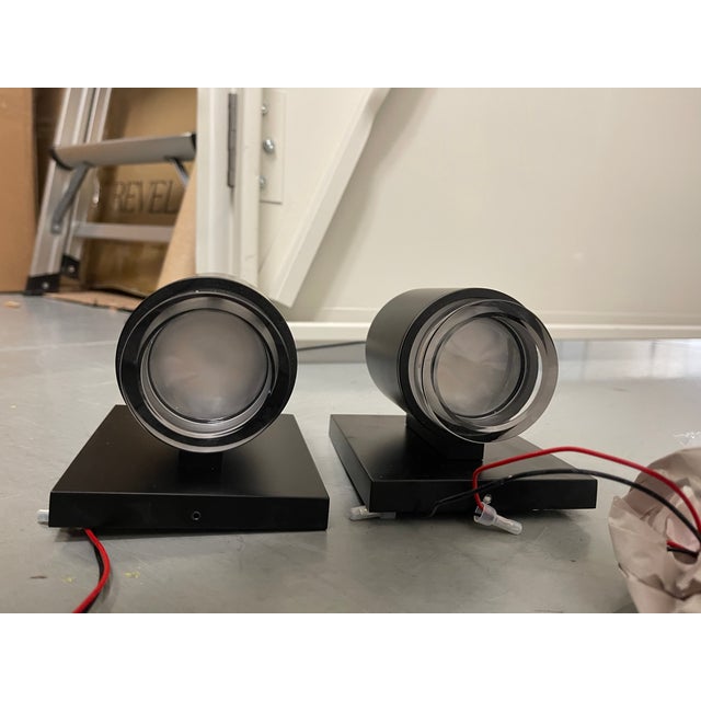 Contemporary Visual Comfort Voto Wall Sconces Black - a Pair For Sale - Image 3 of 10