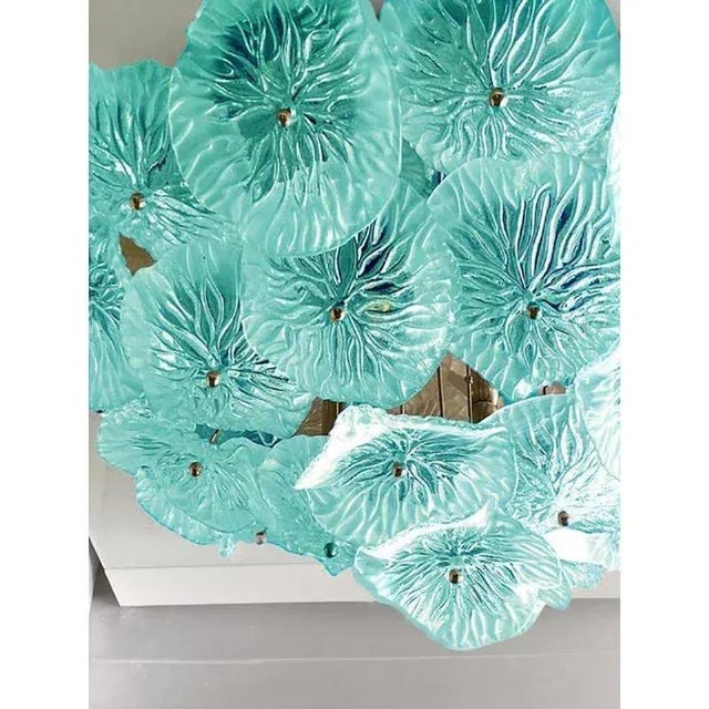 Early 21st Century Italian Flush Mount in Murano Glass by Simoeng For Sale - Image 5 of 7