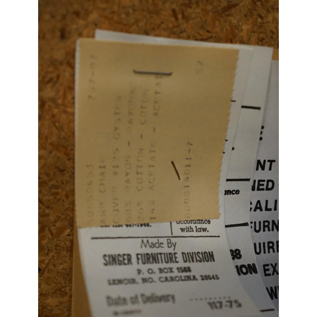 Singer Furniture Solid Pecan Italian Mediterranean Style Cane Back Dining Arm Chair For Sale - Image 10 of 11