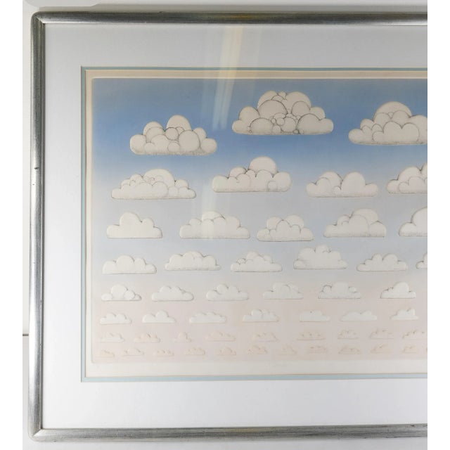 We are selling this great vintage print. This limited edition print is a great study of clouds in very pop art style with...