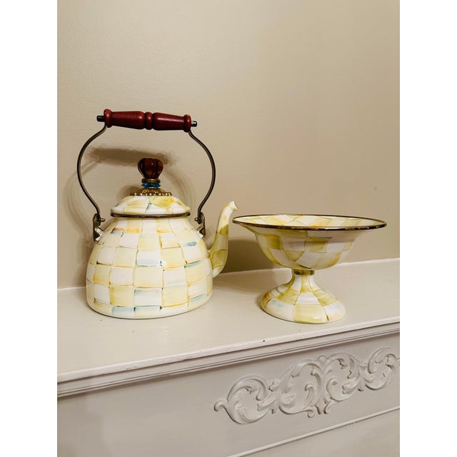 Cream Set of Mackenzie Childs Serving Pieces For Sale - Image 8 of 8