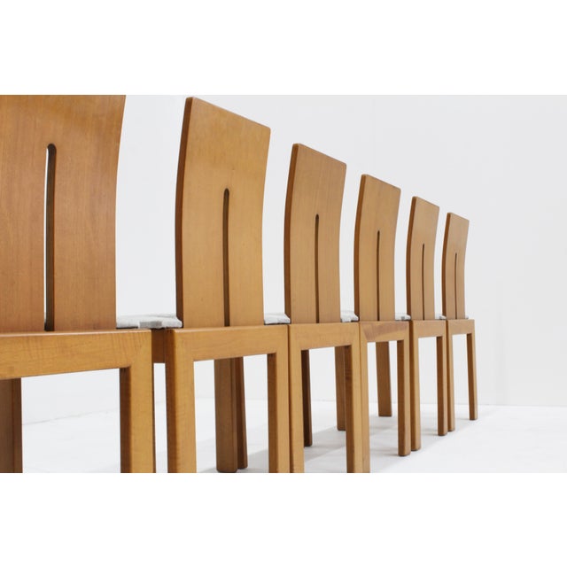 Vintage Italian Dining Room Chairs, 1980s, Set of 8 For Sale - Image 6 of 11