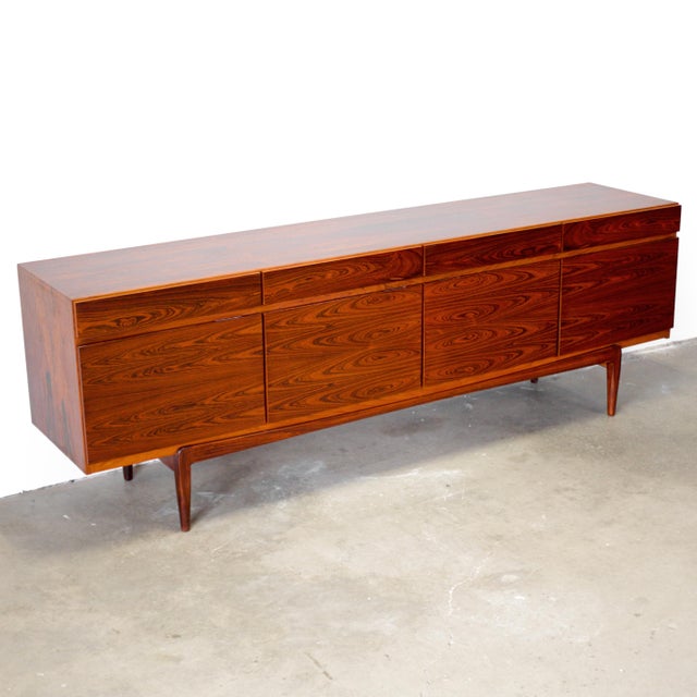 Faarup Møbelfabrik Faarup Møbelfabrik Model Fa66 Rosewood Sideboard Designed by Ib Kofod-Larsen For Sale - Image 4 of 16