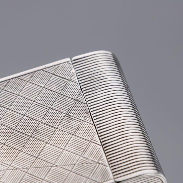 Metal Antique 20th Century Silver Travel Clock from Cartier, 1908 For Sale - Image 7 of 11