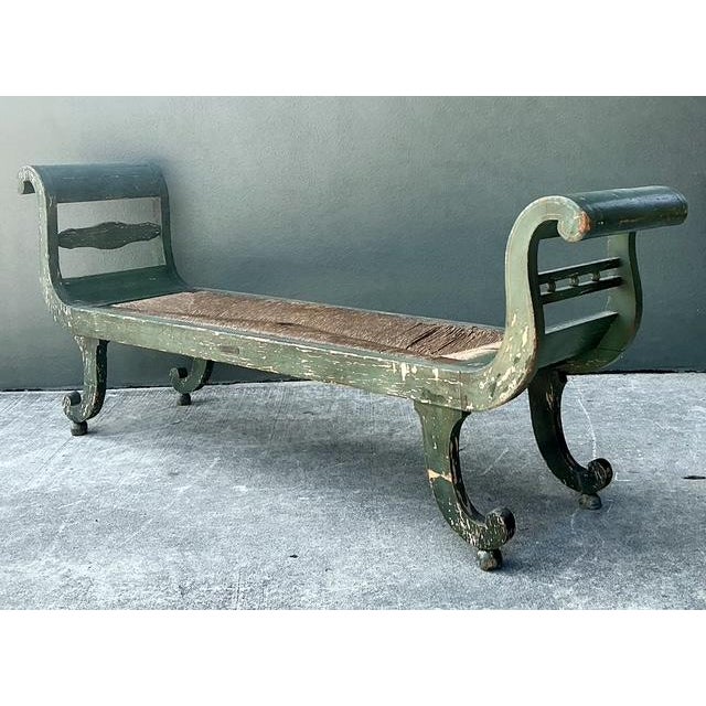 Late 18th Century Vintage 18th Century Israel Cope Scroll Settee For Sale - Image 5 of 15