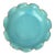 Sky Blue Pottery Bowl with Ruffled Edge For Sale