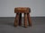 1970s Robust Primitive Wood Stool, Europe, 1970s For Sale - Image 5 of 9