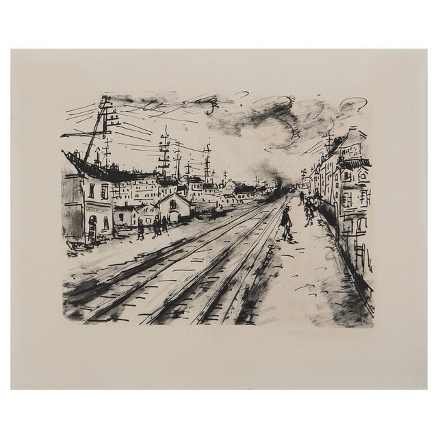 Maurice De Vlaminck, Near Montparnasse Station, Original Engraving For Sale