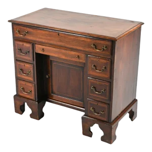 Georgian 18th Century Mahogany Kneehole Desk