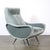 Mid-Century Modernist Lady Arm Chairs in Powder Blue Mohair by Marco Zanuso For Sale - Image 11 of 13