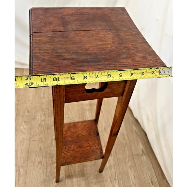 Early 20th Century Oak Plant Stand Two Tier Table, Arts & Crafts ...