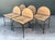 Vintage Woven Rush and Metal Dining Chairs - Set of 5 For Sale - Image 9 of 13