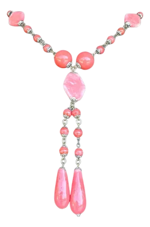 Late 20th Century Vintage Gemstone Beaded Necklace