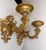 Large Antique Ornate Carved Italian Gilt Wood Cherub Wall Sconce Fixtures - a Pair For Sale - Image 10 of 18