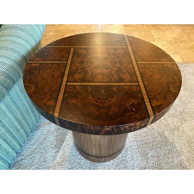 Modern Round End Table For Sale - Image 4 of 7