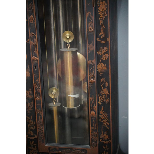 Chinoiserie Bawo & Dotter New York, 5 Tube Hall Grandfather Clock With Chinoiserie Case, Circa 1900 For Sale - Image 3 of 14