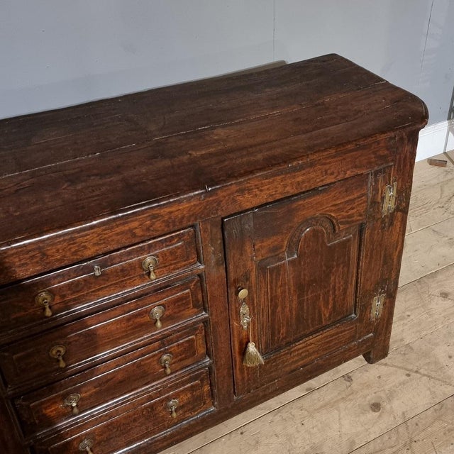 18th Century English Oak Dresser Base For Sale - Image 5 of 8
