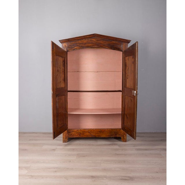 18th Century Classic Walnut Wood Wardrobe For Sale - Image 3 of 18