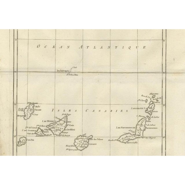 Canary Islands and Madeira Map, 1780 For Sale - Image 4 of 10