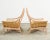 Late 20th Century Pair of McGuire Organic Modern Cerused Rattan Lounge Chairs For Sale - Image 5 of 12