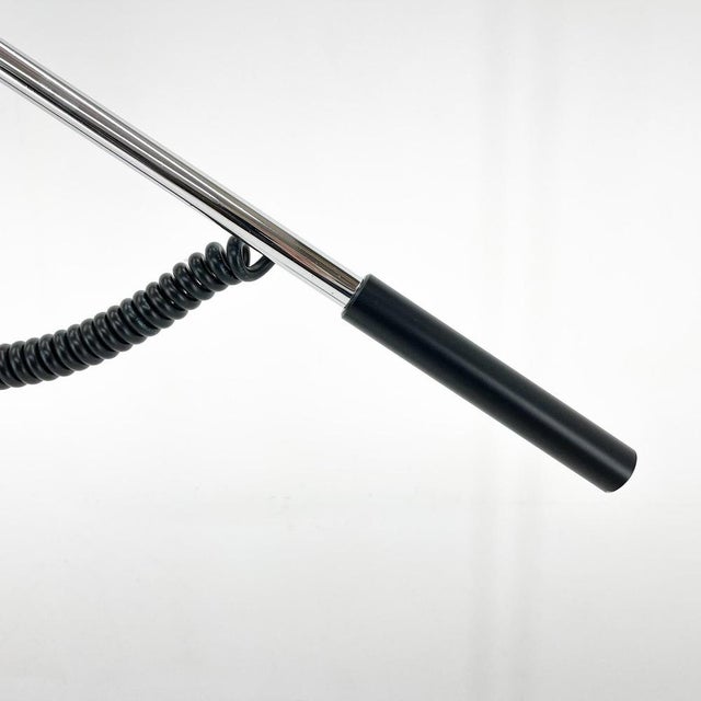 Italian Adjustable Chrome and Marble Floor Lamp in the style of Arredoluce, 1960s For Sale - Image 10 of 14