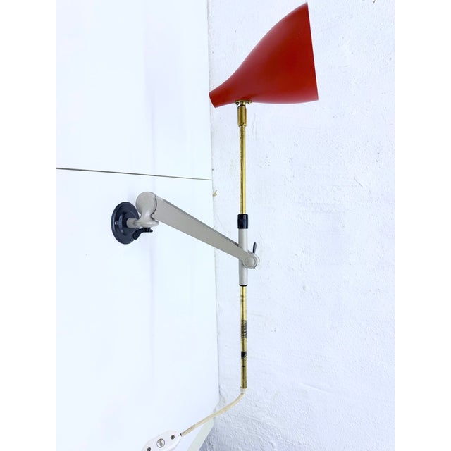 1950s Mid Century Adjustable Wall Lamp from Stilnovo, 1950s For Sale - Image 5 of 18