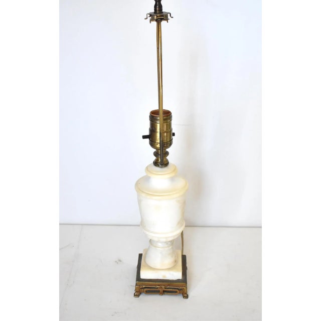 Antique 19th-Century White Marble Table Lamp For Sale In San Francisco - Image 6 of 12