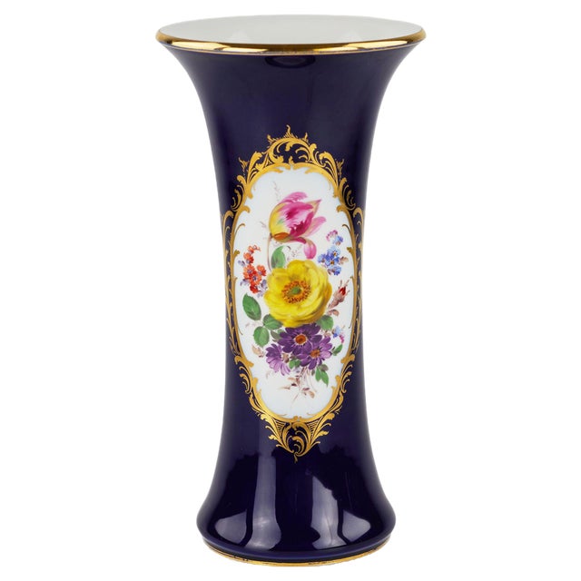 Tall German Vase from Meissen For Sale