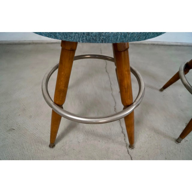 1960’s Mid-Century Modern Bentwood Counter Stools - A Pair For Sale - Image 9 of 12