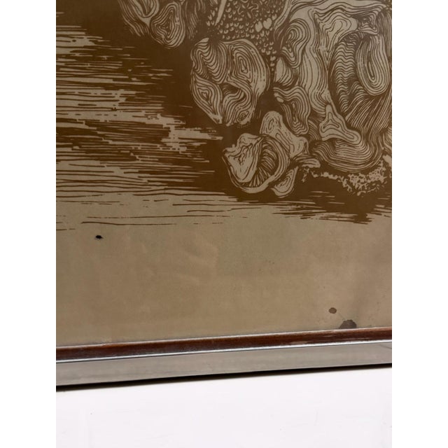 Brown 1970s Cindi Mufson “Walk Wild Woods” Signed & Numbered Woodland Art Print 55/250 For Sale - Image 8 of 12