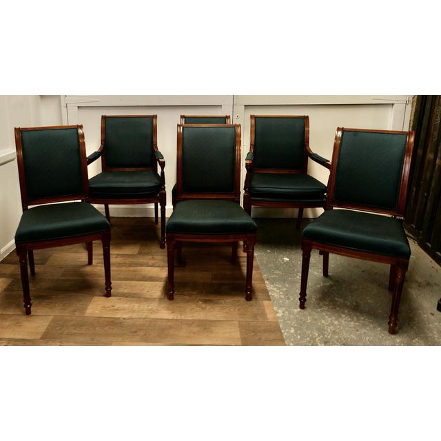 1960s Mid-Century Regency Teak Dining Chairs, 1960s, Set of 6 For Sale - Image 5 of 9